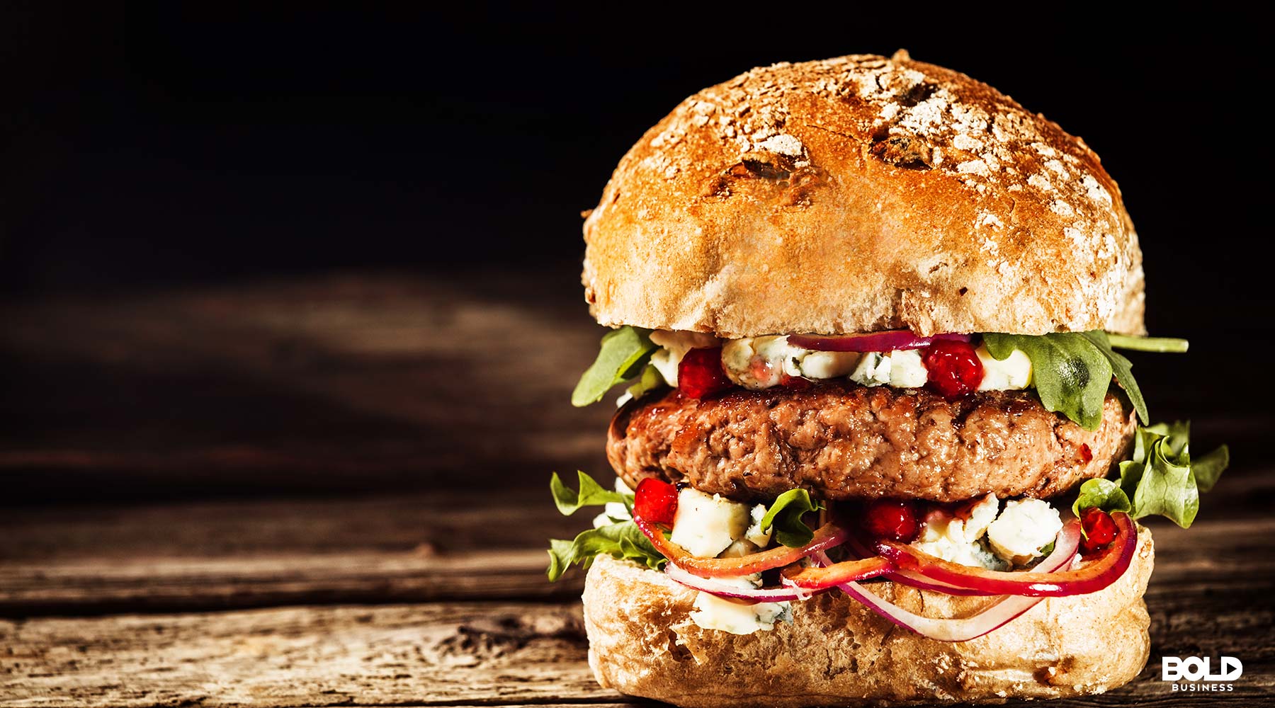 Vegetarian alternative to a beef burger