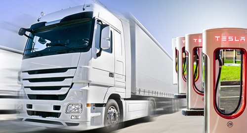 Elon Musk Tesla Semi Truck - Large commercial trucks