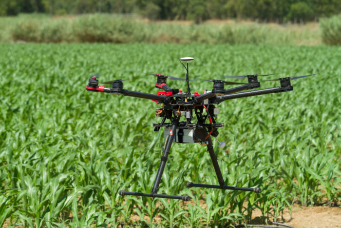Drones support farming - agricultural technology