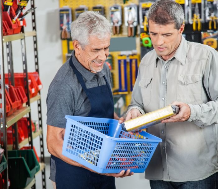 Senior citizen working part time