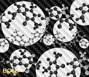 A representation of carbon molecules.