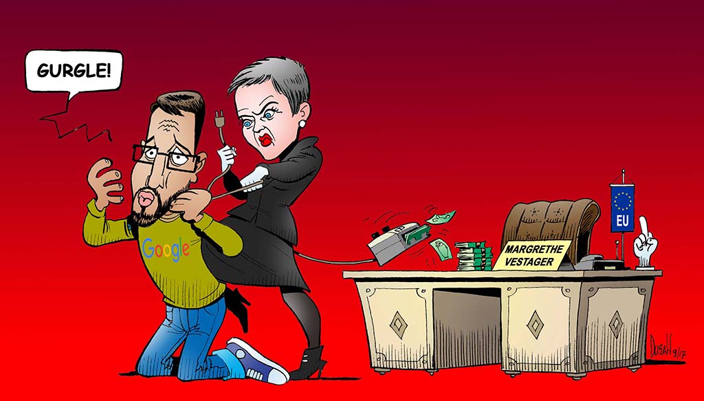 EU fines Google $2.7 Billion for breaking the anti-trust law