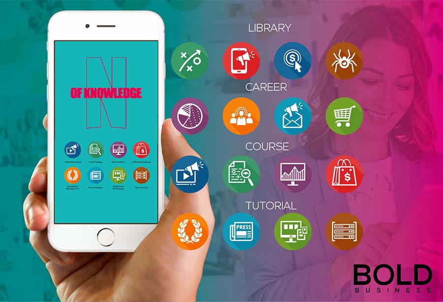a photo of a phone with an education interface for sorting by an AI-driven platform