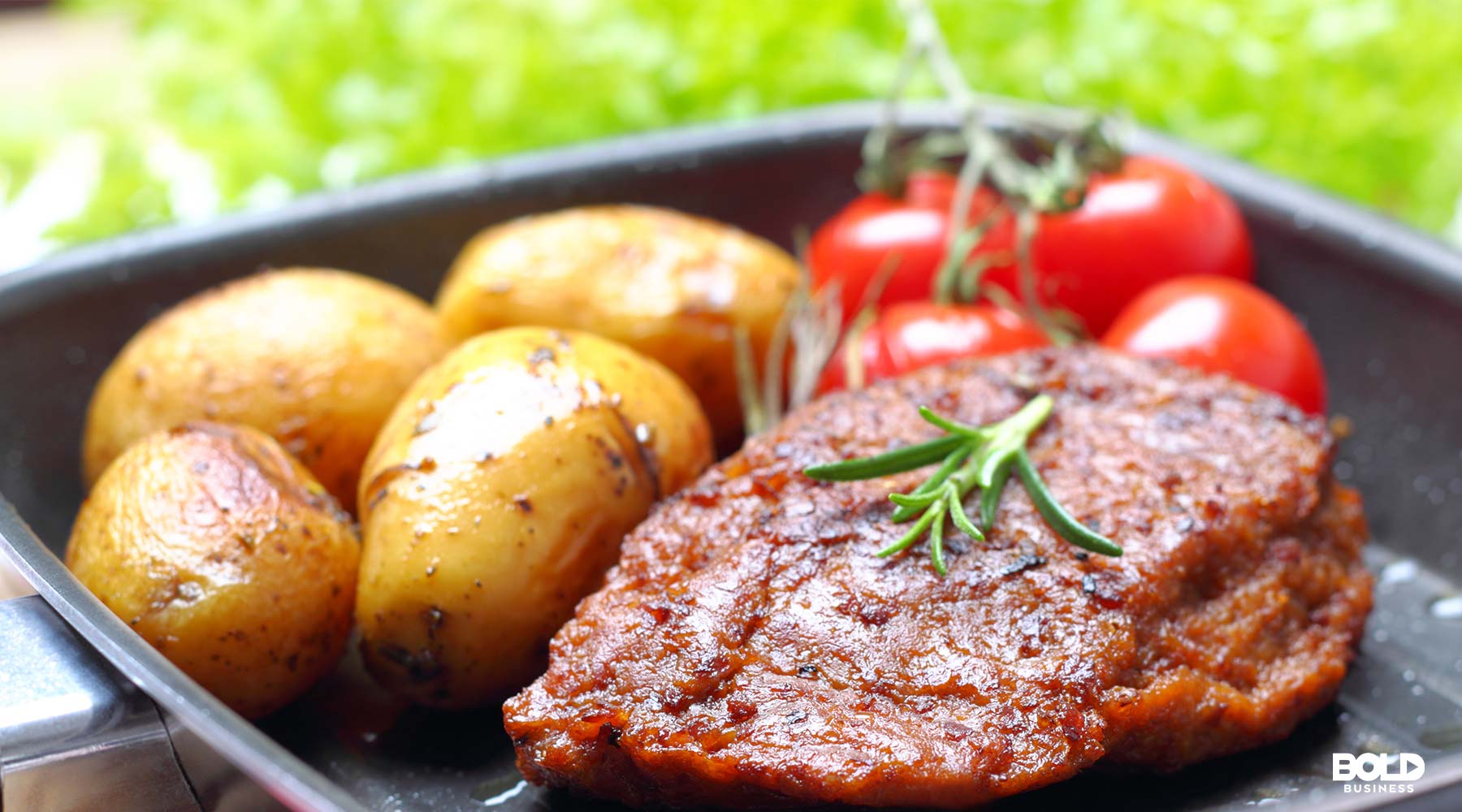 a plate of fake beyond meat made from plants