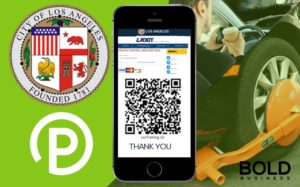 Car Boot that collects fines with QR code.