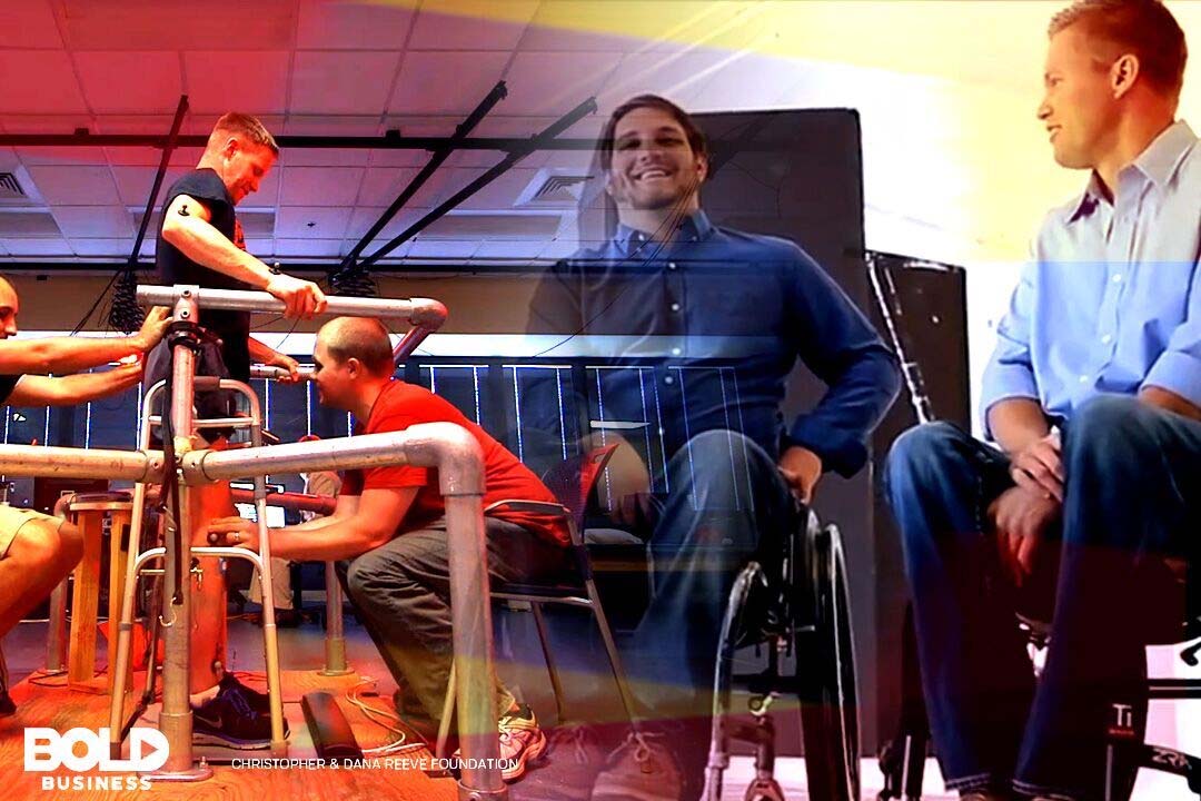 People in therapy for spinal cord injuries