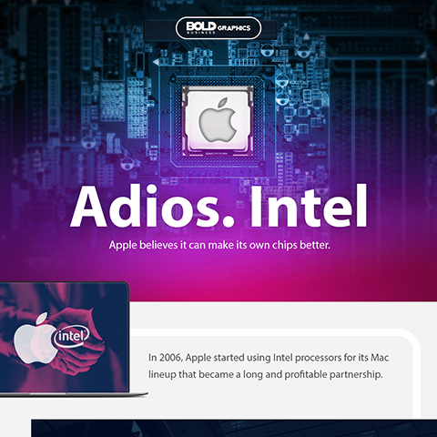 Adios Intel Infographic