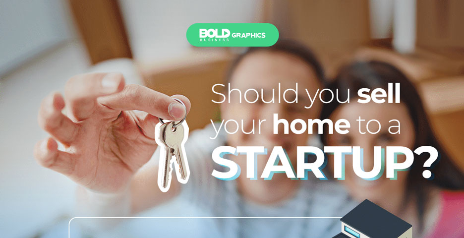 Couple Holding Keys selling to a start up company