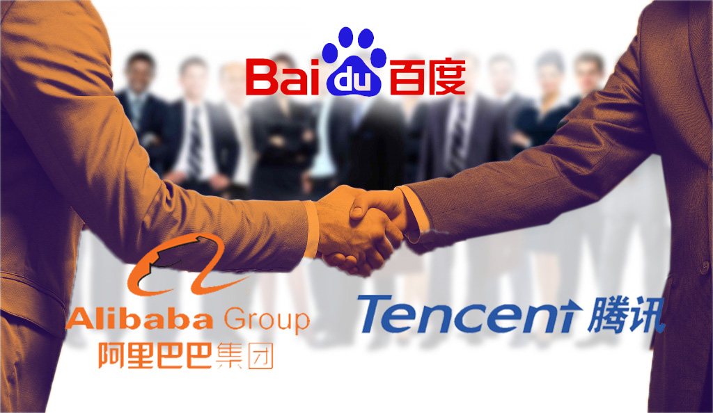 Alibaba, Tencent and their tech partner Baidu, China's AI company