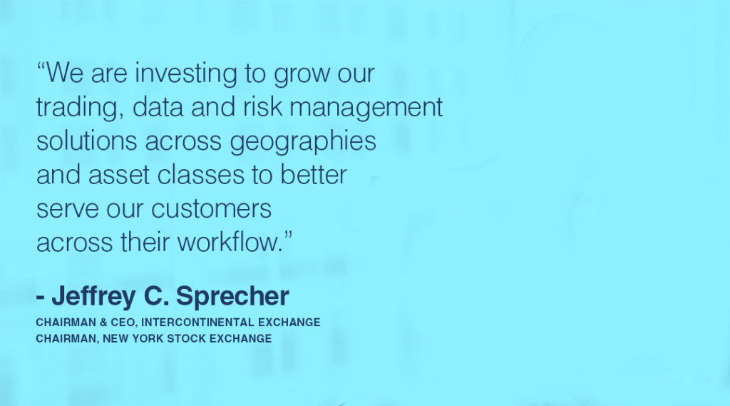 The Intercontinental Exchange (ICE) CEO Jeff Sprecher