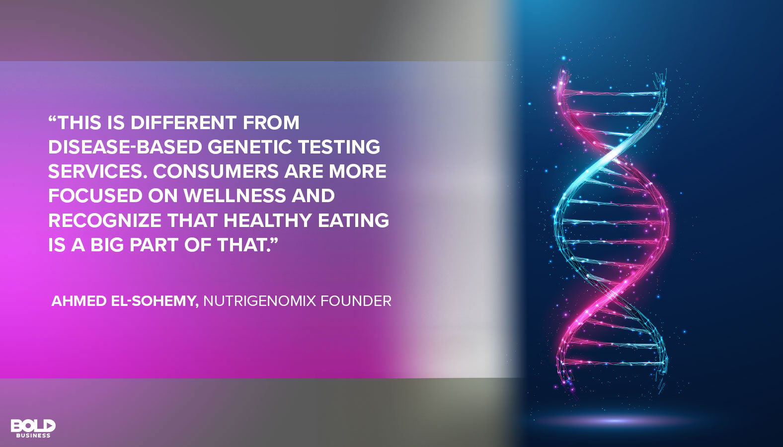 Ahmed El-Sohemy Nutrigenomix Founder