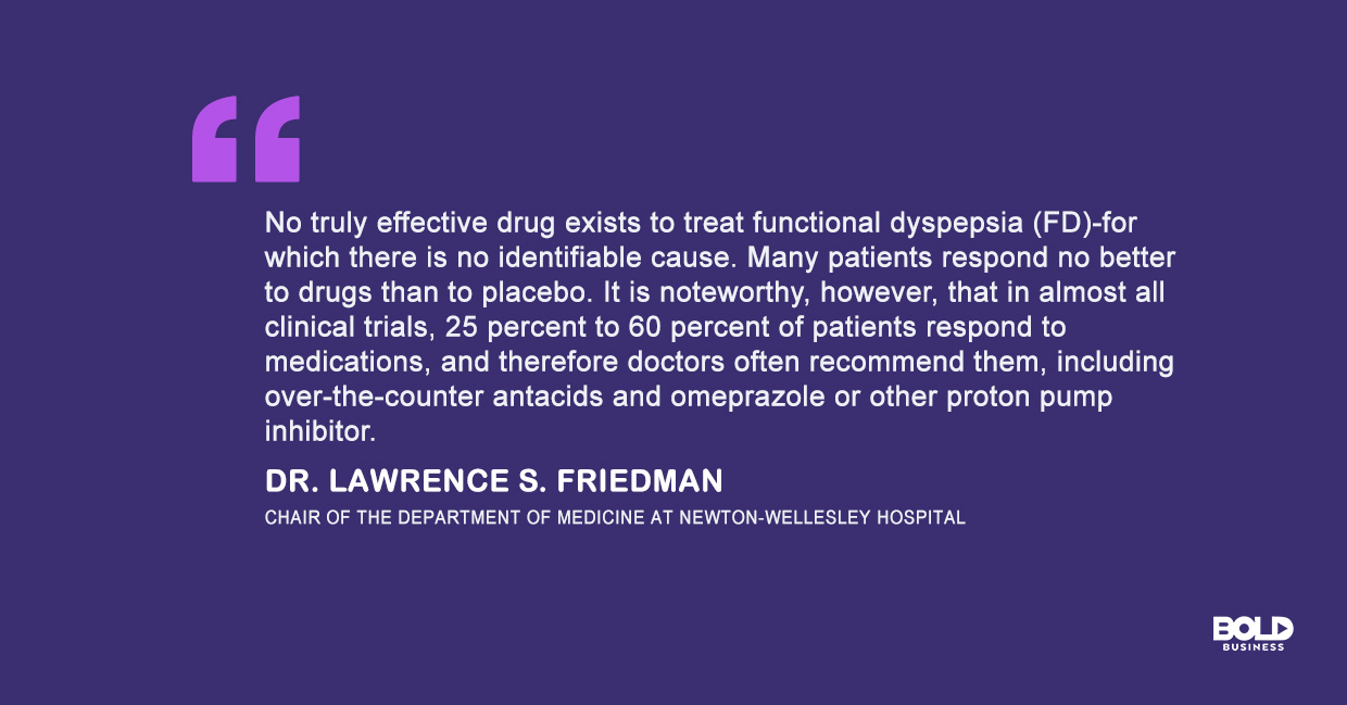 quote of Lawrence Friedman amid the discussions on functional dyspepsia treatment