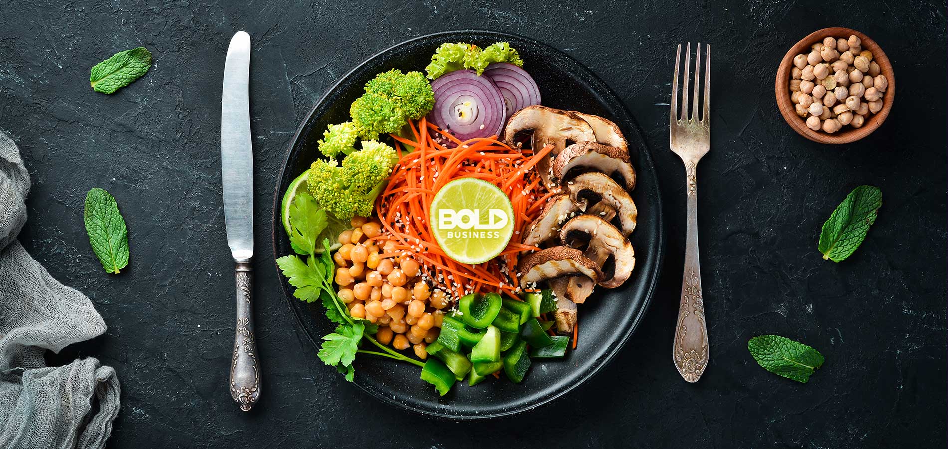 restoring your digestive health, a plate of plant-based food