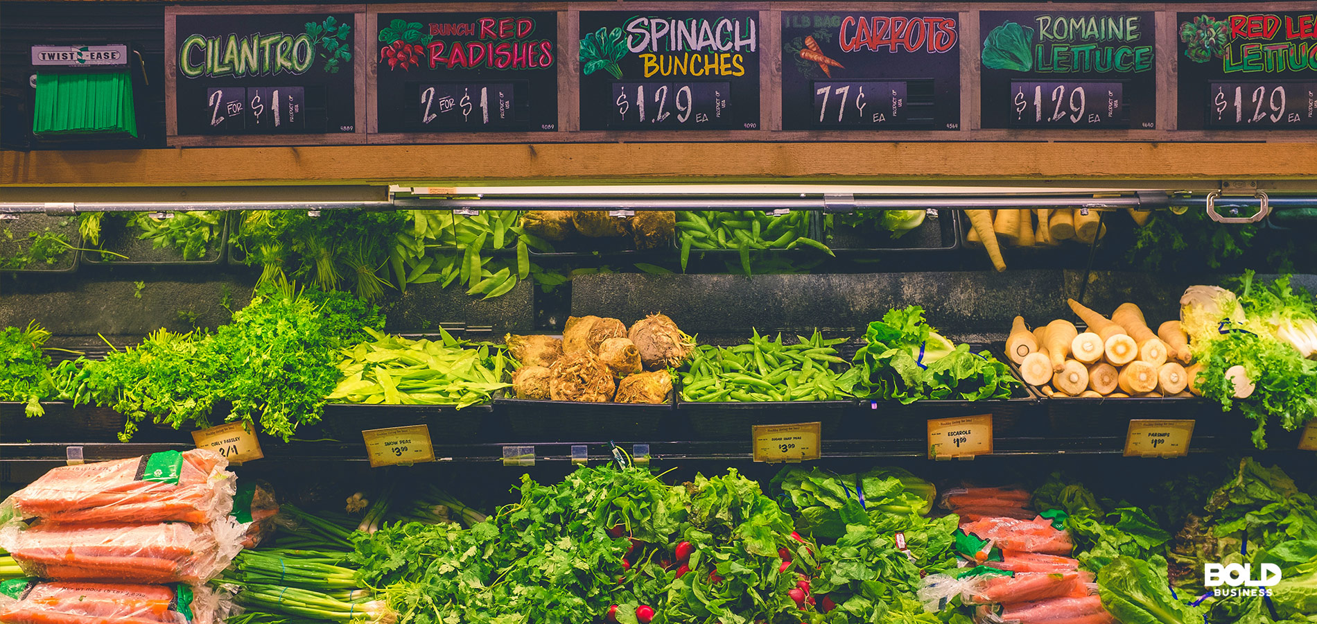 a photo of a stall full of different kinds of vegetables with their prices amid the apparent grocery wars in the supermarket industry today