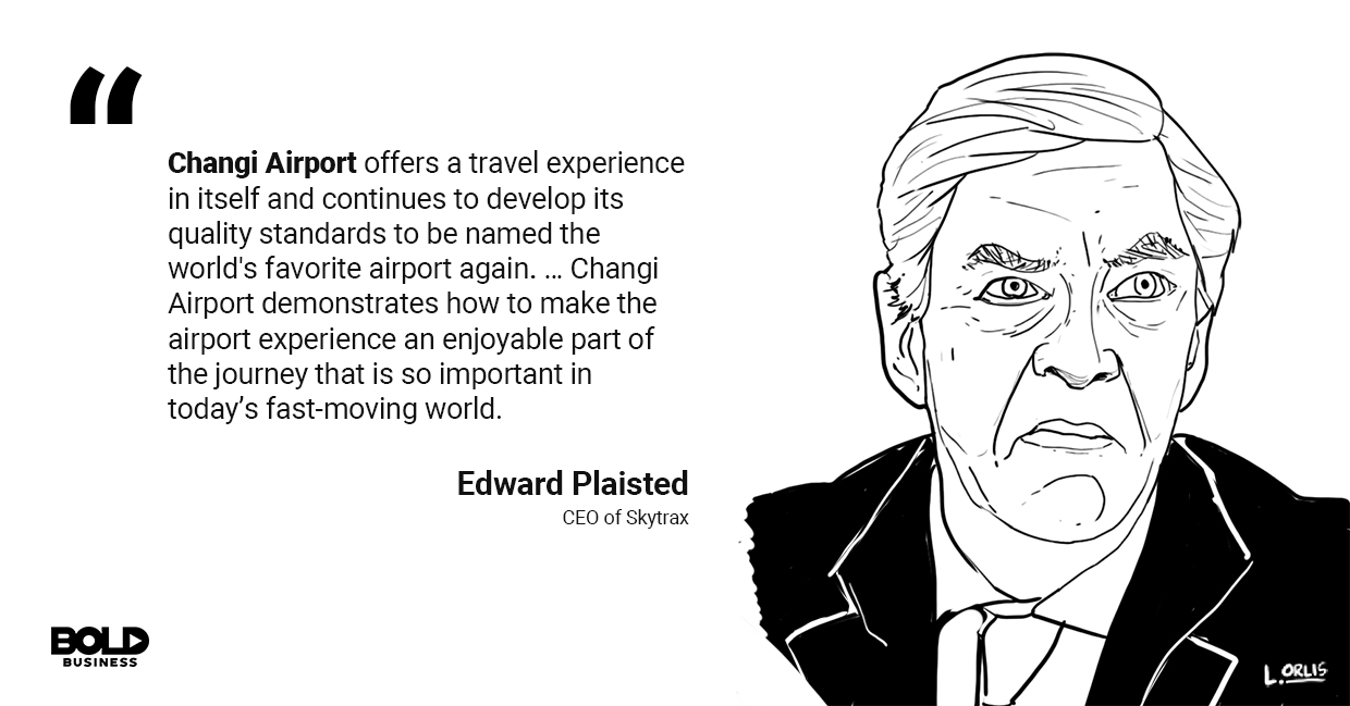 a photo quote of Edward Plaisted in relation to the future of airline industry and aviation industry growth