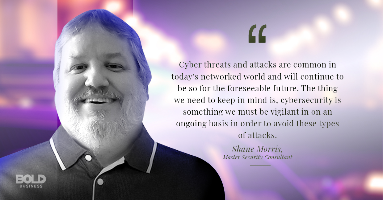 Shane Morris talks cybersecurity attacks