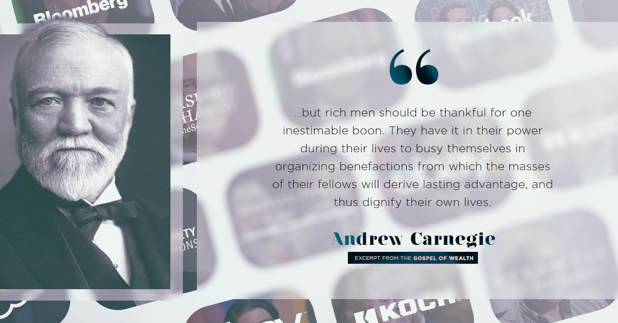 gospel of wealth, andrew carnegie quoted