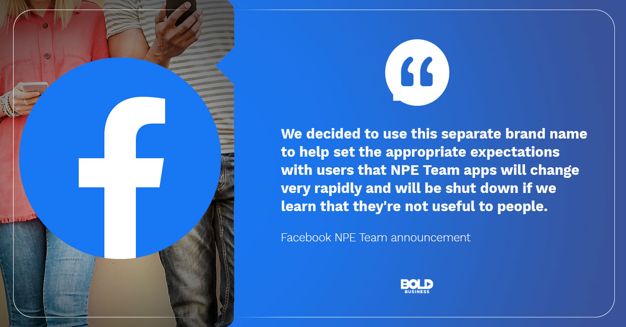 Facebook developing apps that people seem to want.