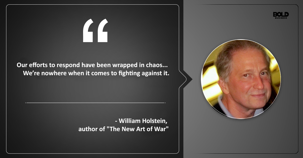 Author William Holstein talking about chaos
