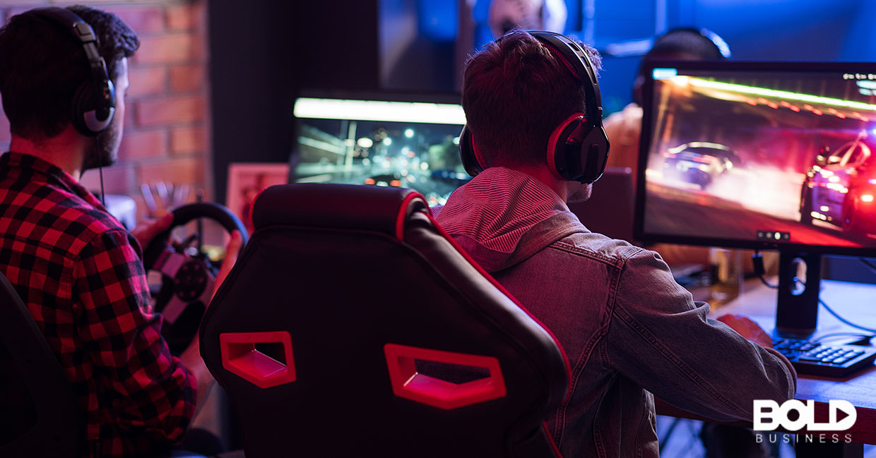 Some kids playing games, wasting their lives away