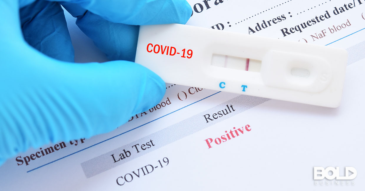 Someone is apparently positive for COVID-19