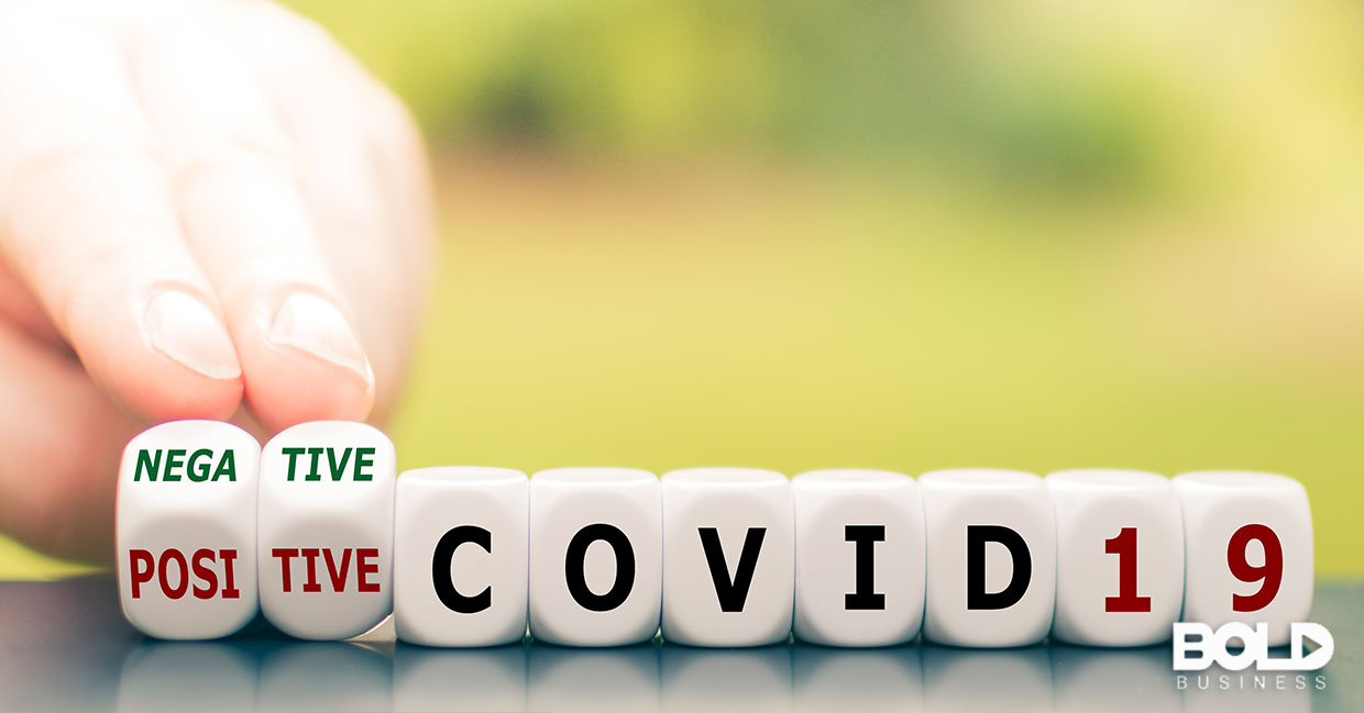 Someone turning negative into positive when it comes to COVID