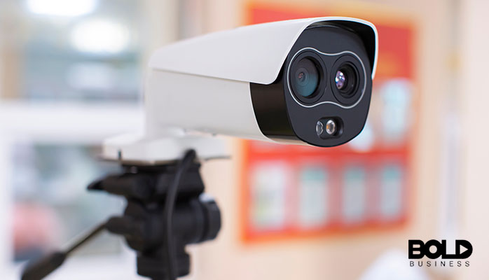 A robotic camera watching a sports game because it bet on it