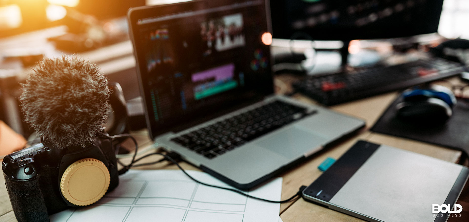 Someone's content creation set up