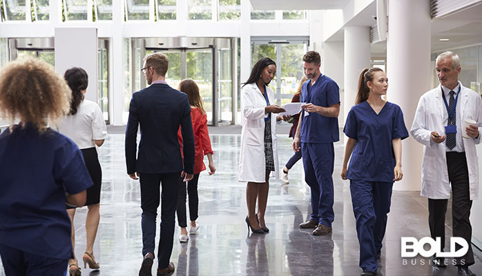 A bunch of people working in healthcare in some capacity