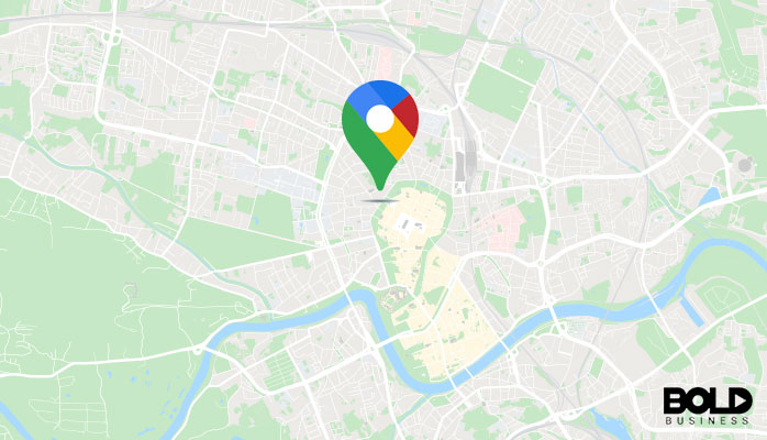 A Google Map of what I think is a city