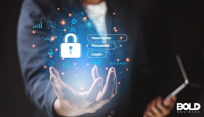 A person mystically holding data security in their hand