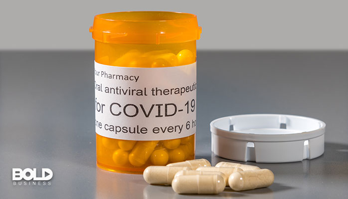 A bunch of anti-COVID pills just hanging out