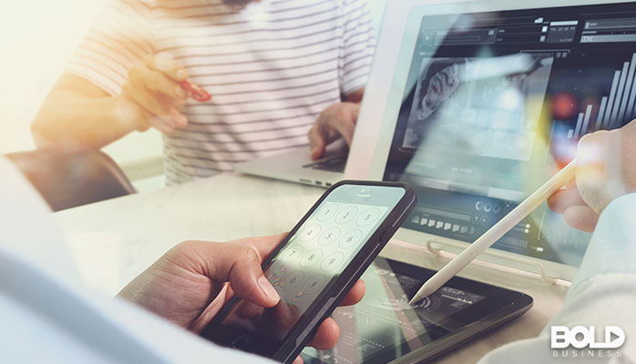 Some people working on digital stuff