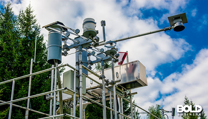 A weird contraption that monitors pollution