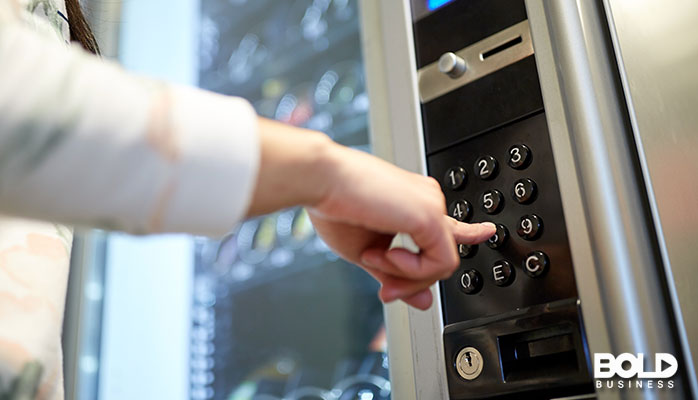Someone desperate enough to eat out of a vending machine