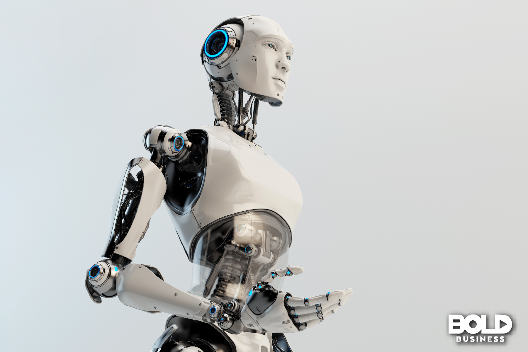 A robot asking some pointed questions