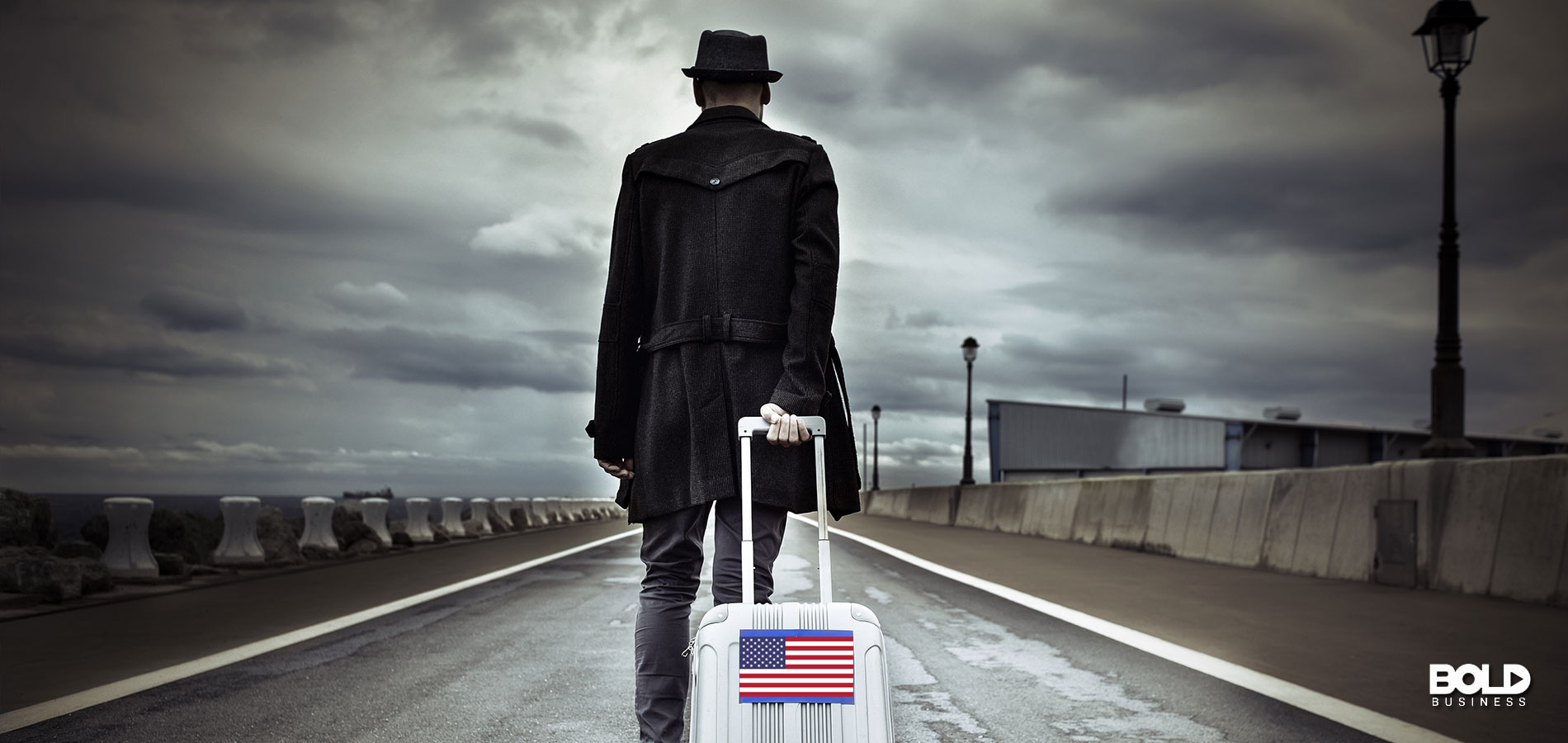 A worker migrating to the US