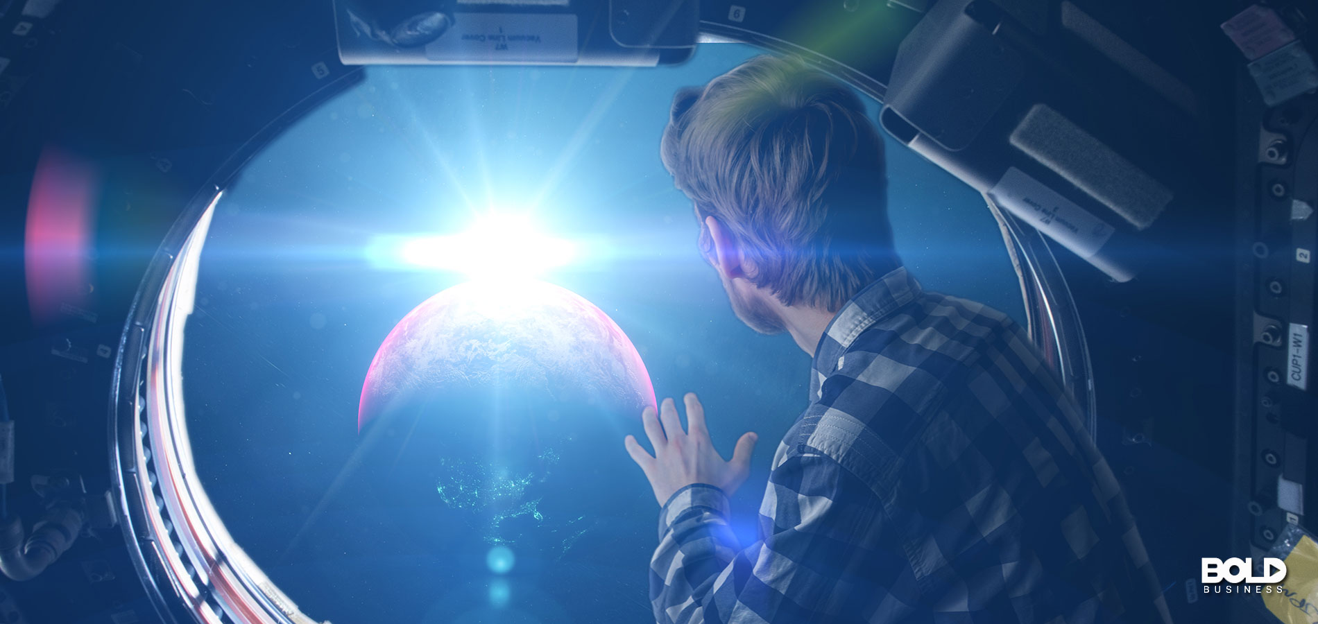 Some poor fool going into space in a balloon