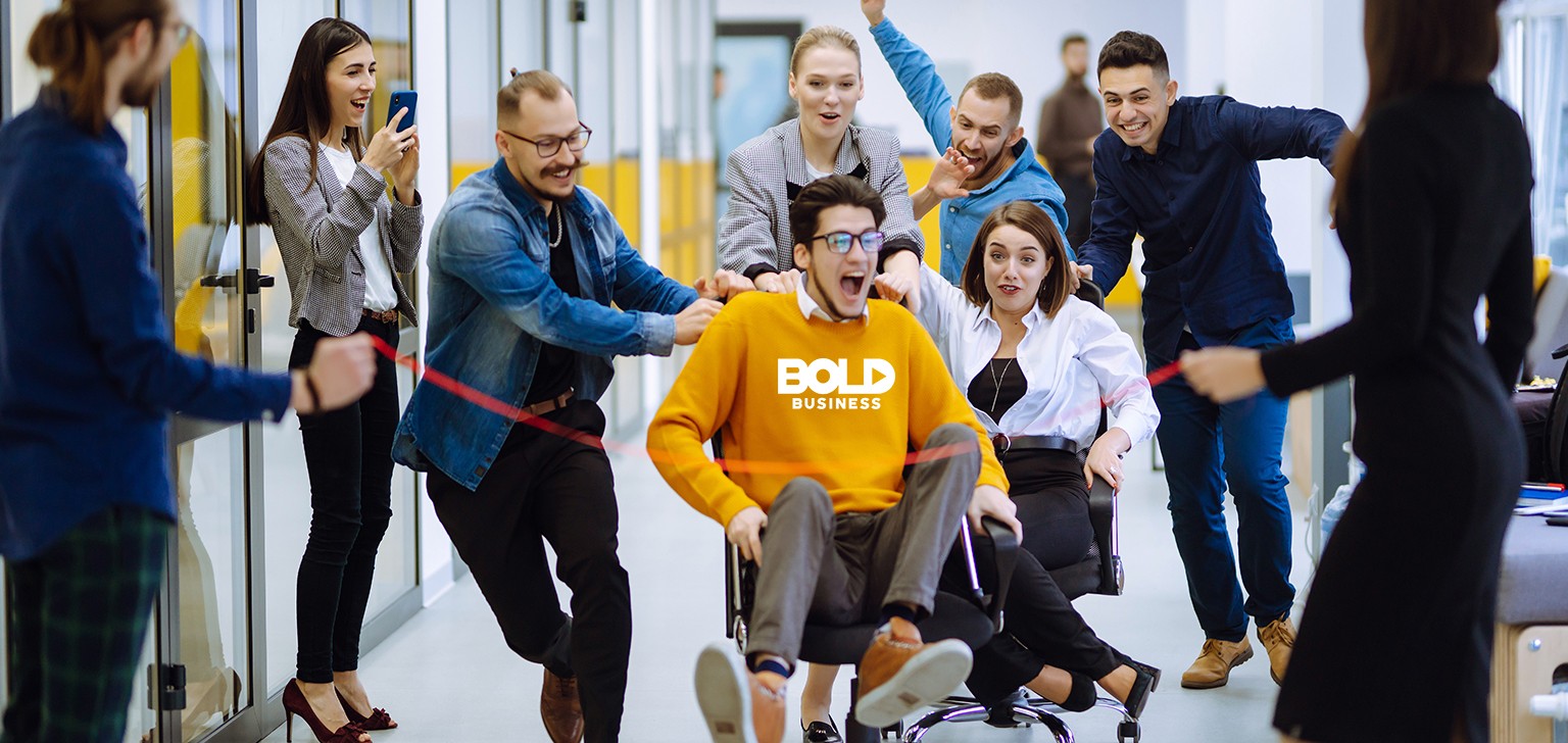A bunch of corporates having fun