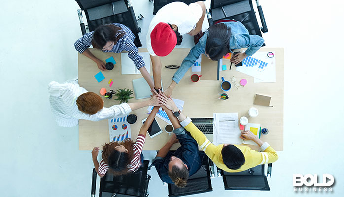 A bunch of startup bros around a table