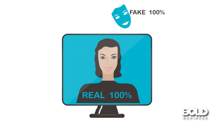 A cartoon person who is apparently fake