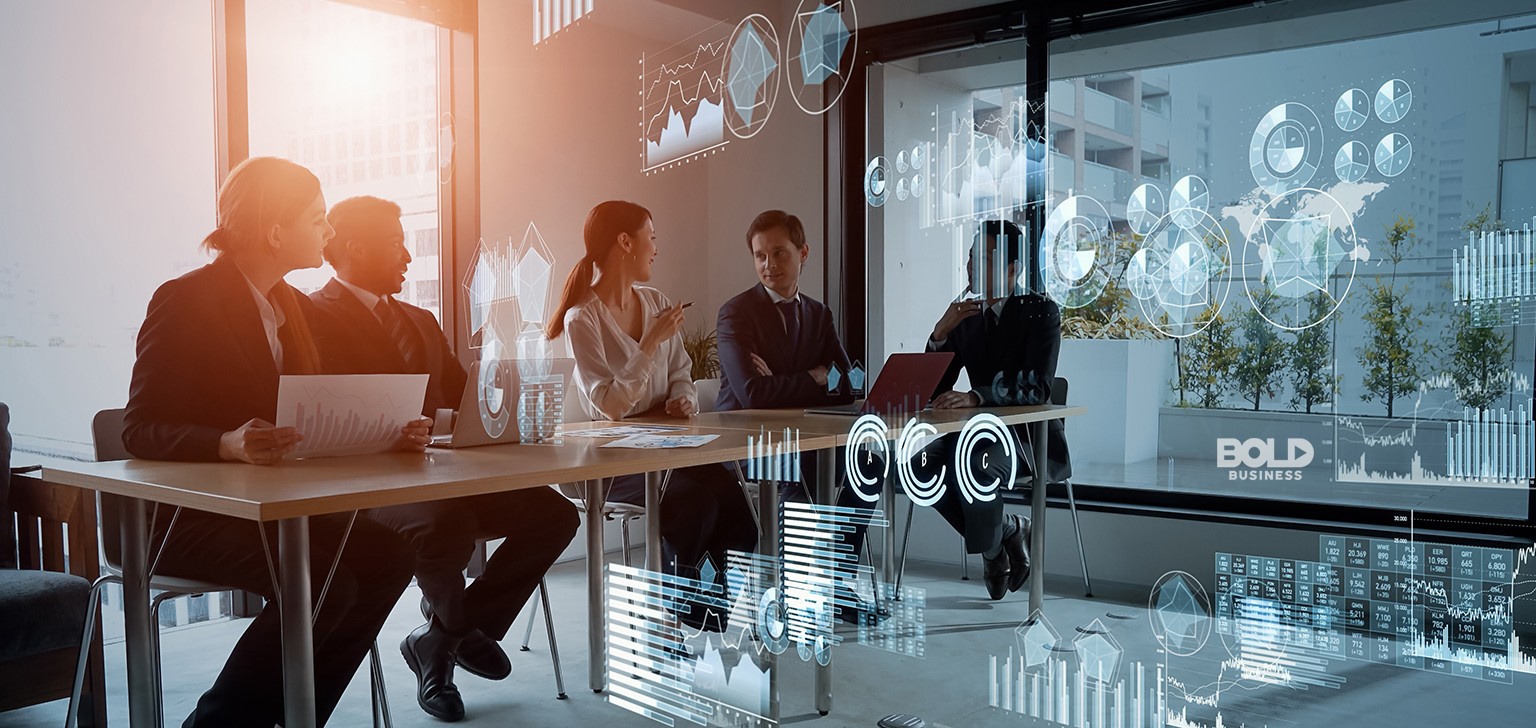 A bunch of young folks having a meeting