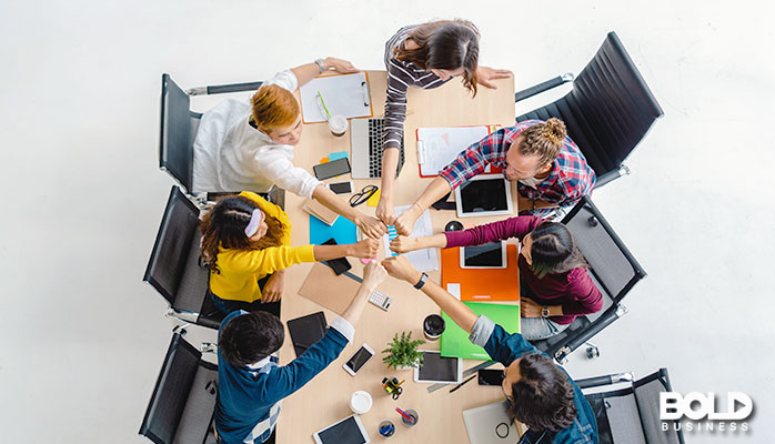 People at work have loads of fun