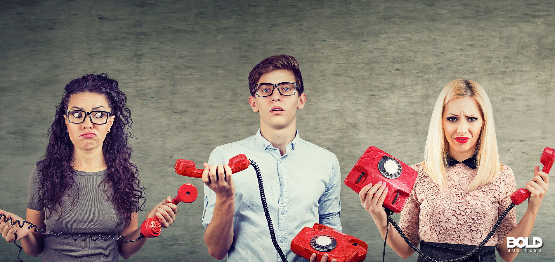 a bunch of people having bad phone calls