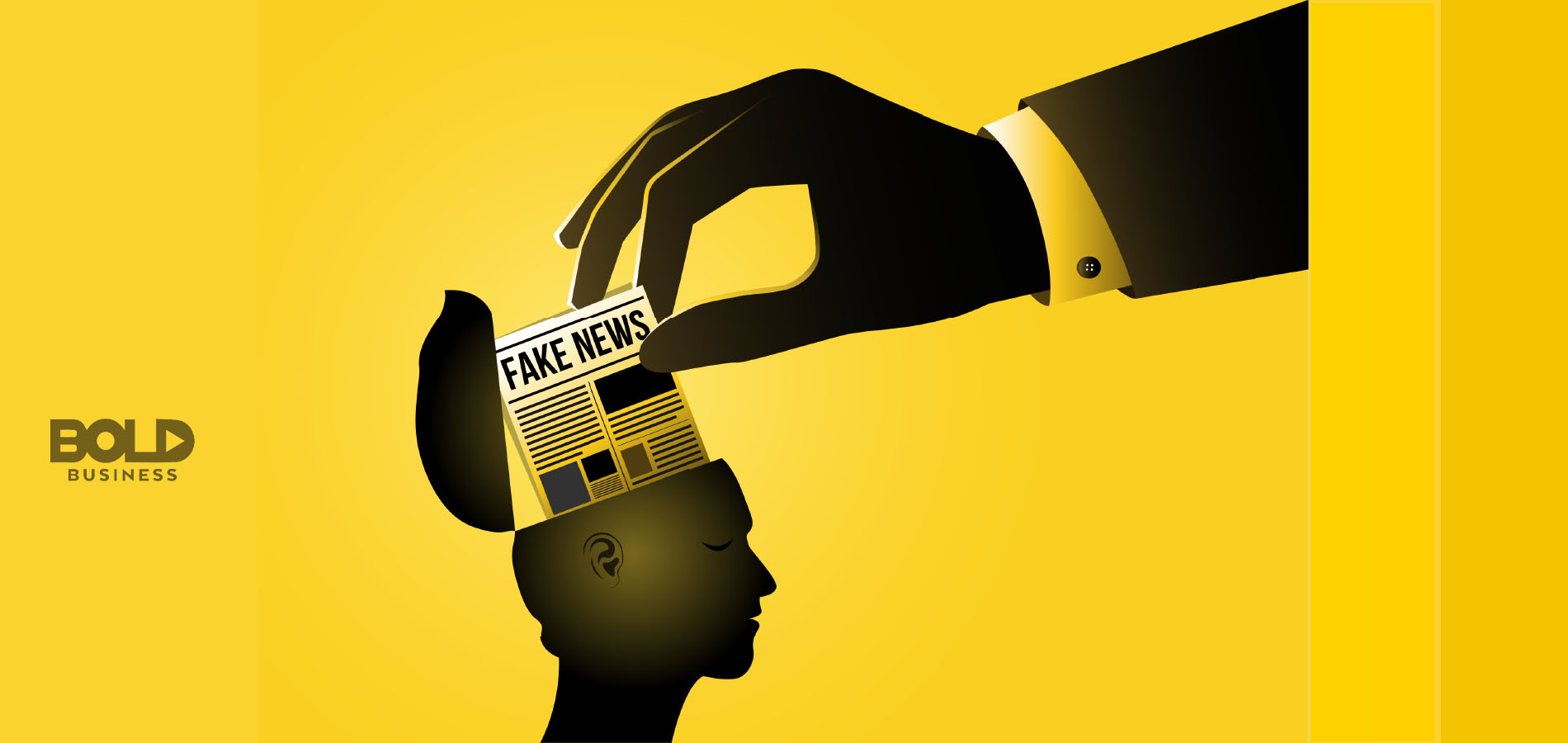 An AI chatbot making fake news.