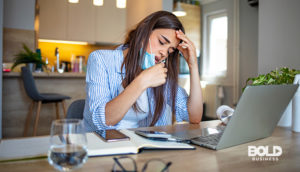 Someone with the symptoms of long COVID