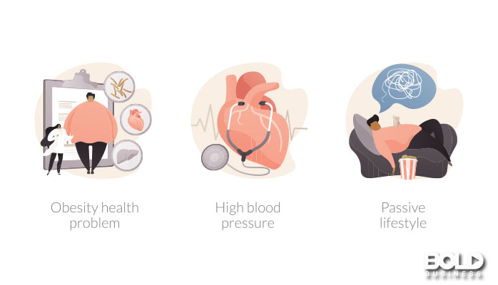 A cartoon about obesity