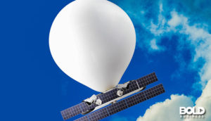 One of many low-orbiting balloons