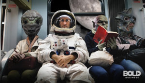 An astronaut in an AI-generated story