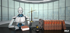 AI for law firms as exemplified by a robot